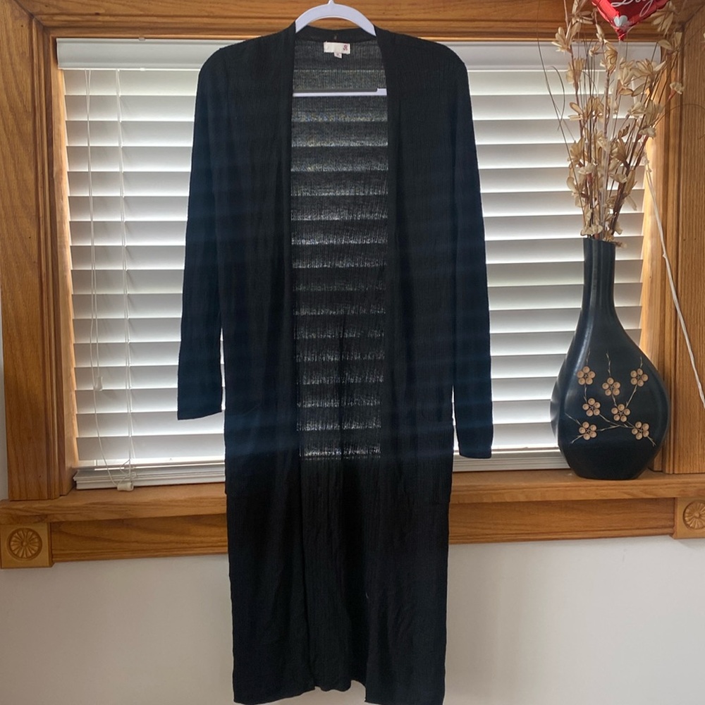 NWT So black long open sweater with pockets, size medium